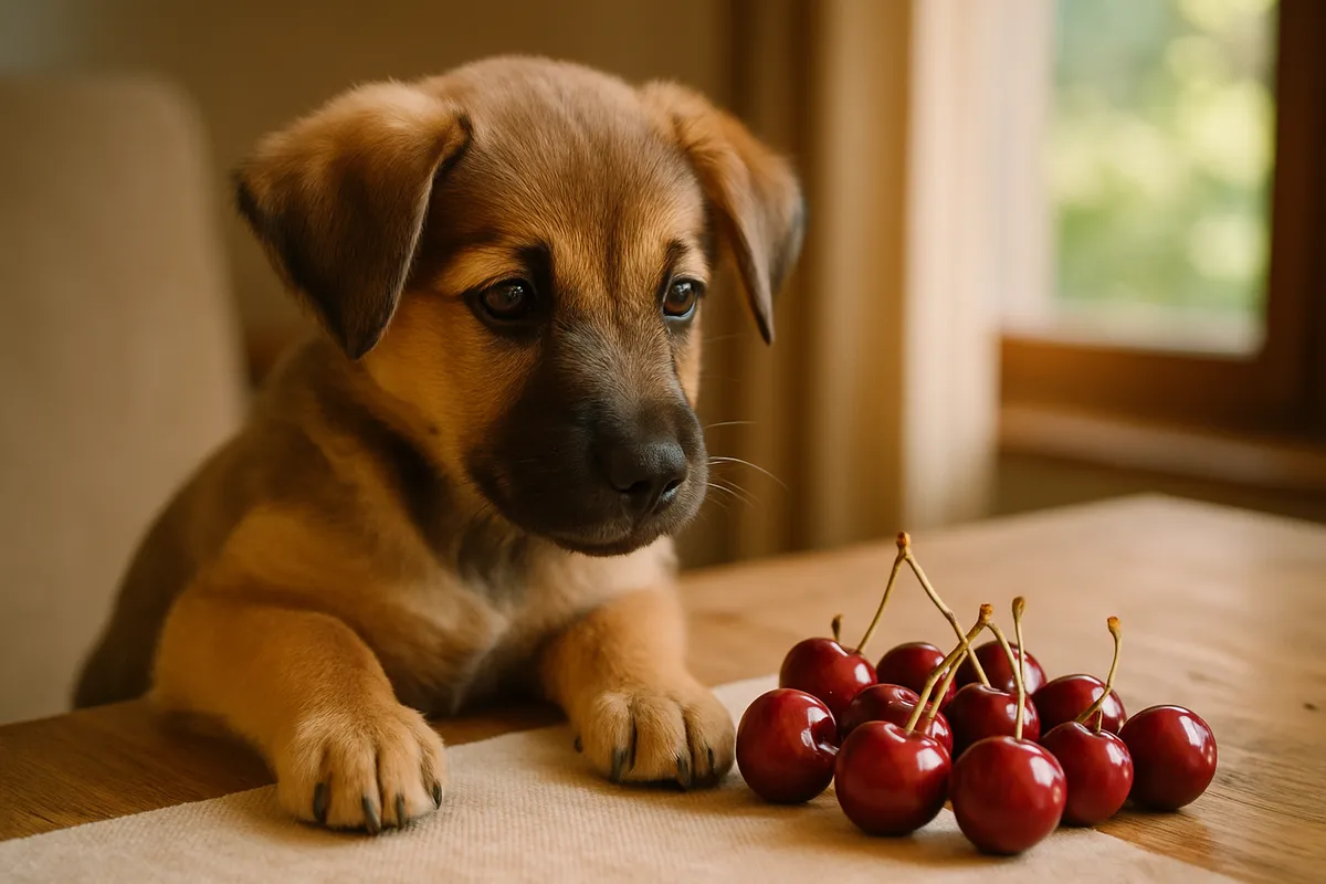 Themenbild: Dürfen Hunde Kirschen essen? Kerne sind das Risiko