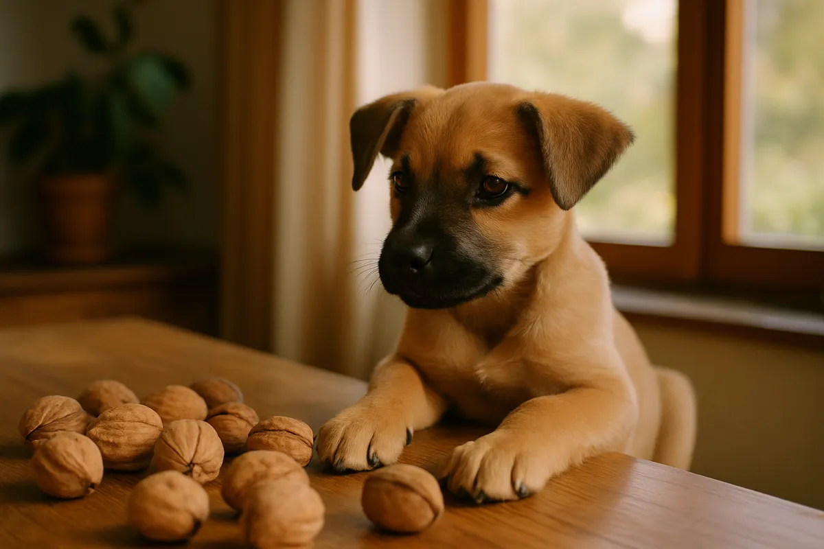 Themenbild: Dürfen Hunde Walnüsse essen? Besser nicht