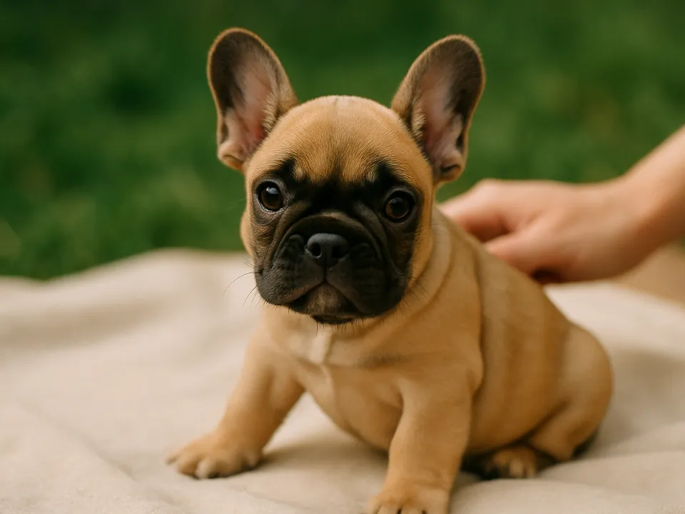 Französische Bulldogge-Welpe, kleine Rasse